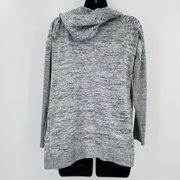 Athleta blissful wrap cardigan sweater hooded grey space dye women's size xs‎ - Picture 3 of 13